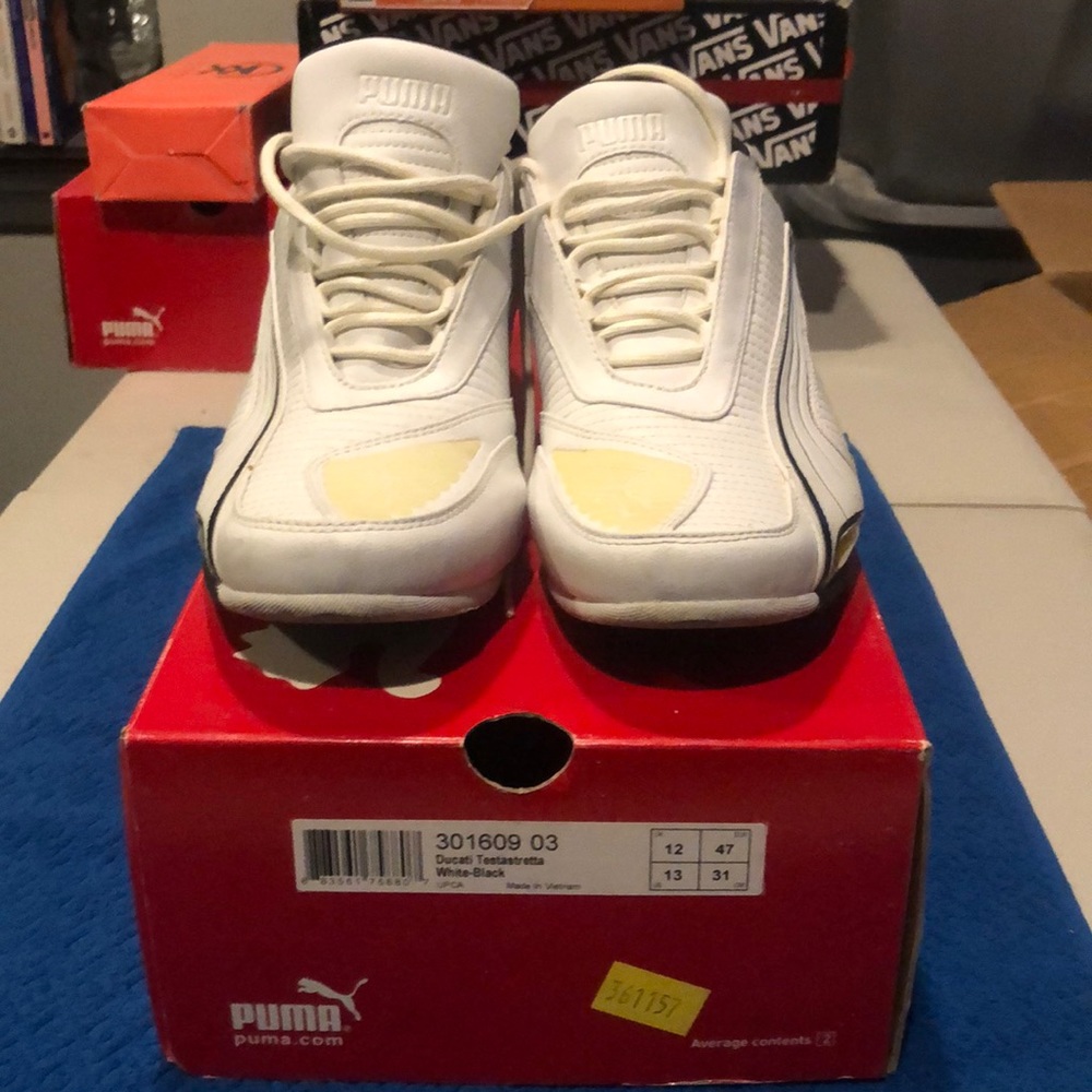 Lightly worn Puma Ducati testastretta white/Black